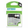 Dymo D1 High-Performance Polyester Label Tape, 0.5"x23 ft., Black on White 45113